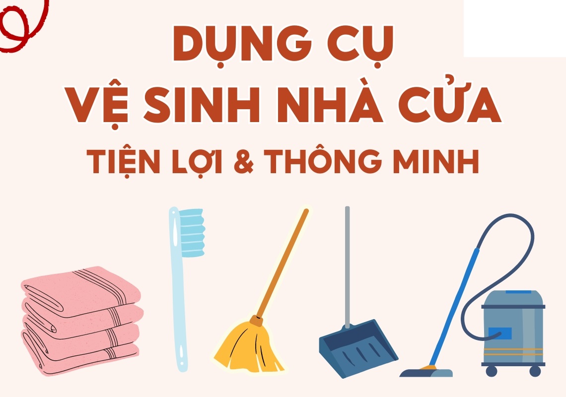 cac san pham ve sinh nha cua ban nen co trong bo dung cu cua minh